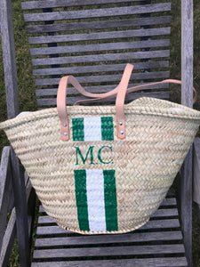 X04 : initials (2 letters) + stripe pattern 2 (bag not included)